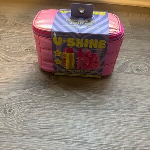 Pink U-Shine Hair Care Set with Case